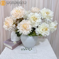 ADAMES Artificial Flowers, Exquisite Durable Simulation Peony Flowers, Really Touch Beautiful Silk Flowers Fake Flower Home