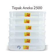 6 pcs Tepak plastik pancake durian/ Tepak Serbaguna/ Tepak Bening / Tepak plastik pendek (ANEKA 2500
