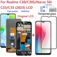 AAA Quality For Realme C30/C30S/Narzo 50i C33/C33 (2023) LCD Display With Frame Touch Screen Digitiz