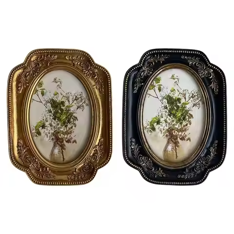 Vintage photo frame, art gallery, American photo frame, retro photo frame,