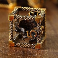 Metal DND Dice Set 7 Hollow 3D Dragon DND Dice Hollow Polyhedron Dice D20 D12 D10 D% D8 D6 D4 for Du