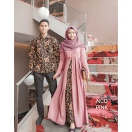 2 Dalam 1 Couple Batik Lelaki Perempuan Satu Harga Set Sepasang Baju Sedondon Tunang Akad Nikah Cantik Murah Lace Batik