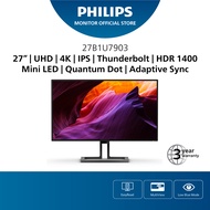 Philips 27B1U7903 27" UHD Mini LED Quantum Dot Color ThunderBolt 4 Monitor