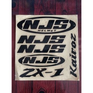 NJS Helmet Sticker Set