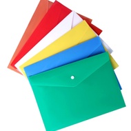 【LOCAL】A4 size pockes folders with button Office & Student Stationary File Folder Useful Document Or
