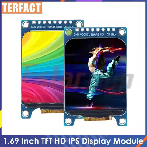 1.69 TFT LCD IPS Color Display Screen Module 1.69" ST7789 Controller Driver Board SPI Interface 240*