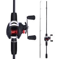 FRRTC Fishing Rod Set Casting Rod Baitcasting Fishing Reels Line Lure Fishing Combo