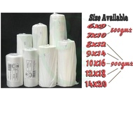 Plastic Roll/ Multipurpose Plastic Bag Perforated Roll/Food Packaging /6x9/ 7x10/ 8x12/ 9x14/ 10x16/ 12x18/ 14x20 Inch