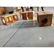 KAYU Hamster Toy Tunnel Tunnel 3-hole Hamster Nest Wood HIDEOUT House