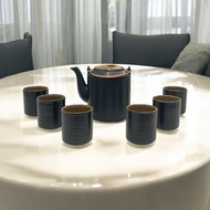 Ceramic brown tea set, cup tea set 0.5L-1L-1.5L