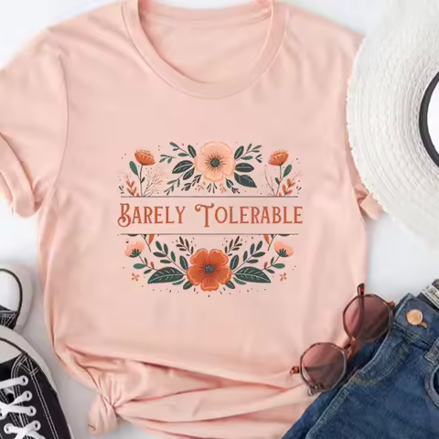 2026 Barely Tolerable Shirt Pride and Prejudice Shirt Jane Austen Gift Librarian Shirts Bookish Tshi