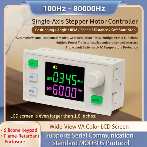 XY-SMH Single-Axis Stepper Motor Controller with 100Hz - 80000Hz Speed Forward and Reverse Pulse Del