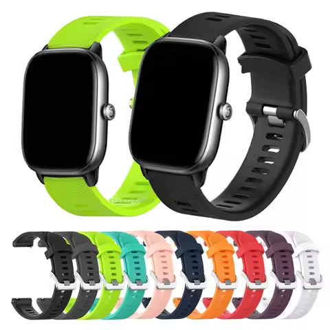 New Silicone Strap For Amazfit GTS 4 Mini Smartwatch Sport Strap Wristband For Amazfit GTS 2/GTS 2e/