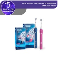 Oral-B Pro 2 2000 Electric Toothbrush - Dark Blue / Pink