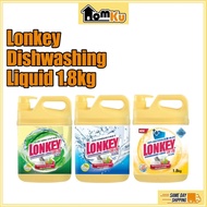 [FREE SHIPPING WEST M'SIA] 1.8kg LONKEY Dishwashing Liquid 1.8kg HOMKU