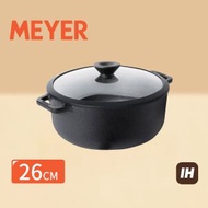 美亞 - (電磁爐適用) 鑄鐵有蓋深煎鍋 26CM -MEYER (#48645)