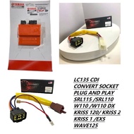 LC CDI UNIT CONVERTER SOCKET PNP SRL110 / SRL115 / W110 / W110DX / KRISS 120 / KRISS 2 / KRISS 1 / E