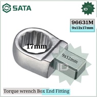 Wrench Torque Wrench 96631M Torque Wrench Box End Fitting 9x12x17 mm Sata Tools