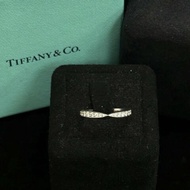 TIFFANY Harmony 系列鉑金鑲鑽戒指49碼 99新配件盒子
