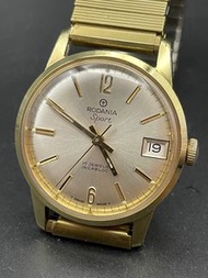 1960s 34mm Vintage Rodania Sport 上鏈 Swiss Watch