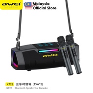 Awei KT28 Wireless Speaker RGB Outdoor Speaker Bass Portable Karaoke Speaker Awei Bluetooth Speaker