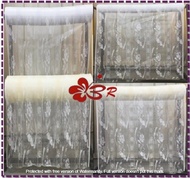 Kain Langsir Lace Murah 60" (Fabric Net Curtain Floral Style 60") Harga untuk semeter kain