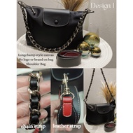 Local SG Seller - Black Shoulder Bags & Mini Bags - 2 Design (Longchamp Style Canvas)