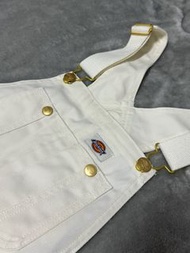 全新 Dickies 白色吊帶短褲 吊帶褲