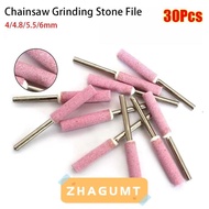 ZHAGUMT366HT 30Pcs Grinding Stone File, Chain Saw Head Sharpening Carving Tools Chain Saw Sharpener 