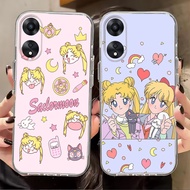 J-2 Sailor Moon TPU Case for OPPO A78 A38 A18 Reno 13F A60 A58 A17 5G