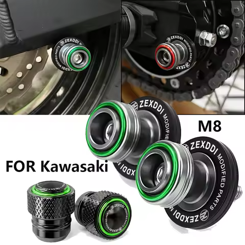 M8 For kawasaki Z650 Z900 ninja 650 400 500 1000 ZX6R ZX4RR ZX10R Motorcycle Swingarm Spools Slider 