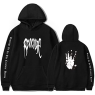 Neat Pattern Print Brand Streetwear Revenge xxxtentacion Hoodie Mens Sweatshirt Black White Pullover