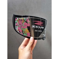 ZEUS ZS 826 VISOR HELMET GLASS/
