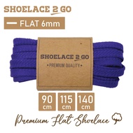 SHOELACE 2 GO PREMIUM FLAT SHOELACES - SF6 - L1 - PURPLE - 6MM