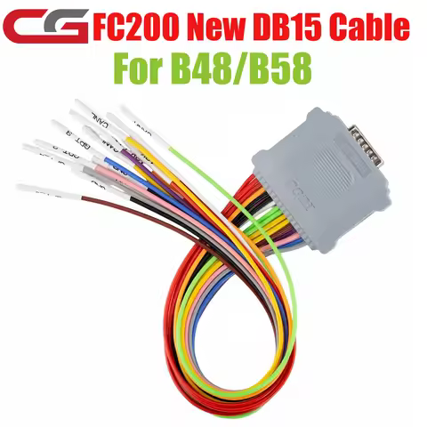 FC200 Newest DB15 Harness Adapter with New 12V Control and GPT-4 3.3V CGDI CG FC200 16 PIN Jumper Ca