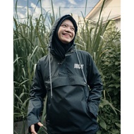 IRCO Anorak Jaket Cagoule Pria Waterproof Kantong Kangguru - Jacket Musim Dingin Wanita Inner Polar