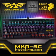 Armageddon MKA-3C Psychfalcon Blue-Switch Mechanical Keyboard