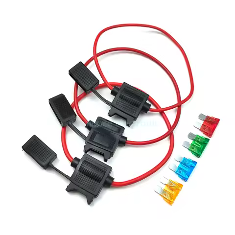 ATC Medium Blade Waterproof Fuse Holder For Automobile 32V 16/14/12AWG Standard Fuse Insert 5A 7.5A 
