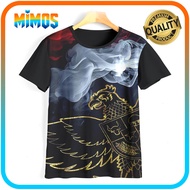 MERAH Indonesian National Team Garuda Football Team T-Shirt-0512 Ages 1 - 12 Years Red and White 3D 