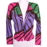 全新 △ PLEATS PLEASE by Issey Miyake PP21-J0595 全身印花設計 無扣長袖開衫顏色3 件正品女裝