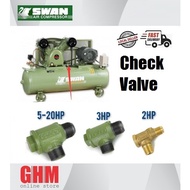 Swan Air Compressor 5-20HP Check Valve  100% Genuine Part Swan Compressor Spare Part