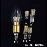 （sgledlighting) LED E12/E14/G9/G4/MR16/GU10 Daylight/Warmwhite bulb