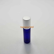 Roll On 6 Ml Blue Frost Silver Cap Shiny Line / Glass Bottle / Perfume Bottle / Wind Oil Bottle / Pe