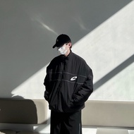 [Sin Select Shop] Korean Retro Y2K C-Line Loose Nylon Jacket