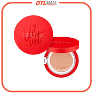 Missha - 紅絲絨完美遮瑕氣墊 SPF50+ PA+++ #21 淺米色 15g 持久底妝親膚粉底 高遮瑕氣墊【平行進口】
