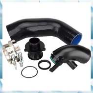 [W F S B] Turbo Muffler Delete + Turbo Inlet Elbow + Silicone Hose for S3 A3 Golf Gli R MK7 1.8T 2.0