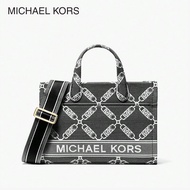 GIGI Leather Tote Bag Black And White 30S4G3GM5J012 Stylish Durable Women's Handbag Versatile Everyd