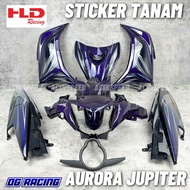 YAMAHA LC135 AURORA JUPITER MX COVER SET/ LC135 V2 V3 V4 V5 V6 V7 AURORA ARORA/ AURORA PURPLE MERAH 