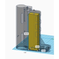 3d printed Rear Battery Stock for TM / JG / E&C for Softair / Gel Blaster