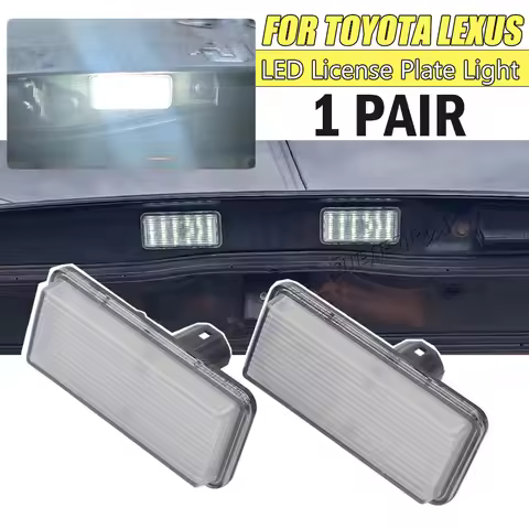 For Toyota Land Cruiser 120 Prado 100 200 For Lexus LX470 LX570 GX470 2pcs Error Free LED Car Number